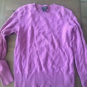 C by Bloomingdale's Cashmere
Cable Knit Crewneck Sweater